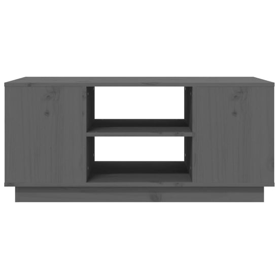 Salontafel 90x49x40,5 cm massief grenenhout grijs MeubelReus