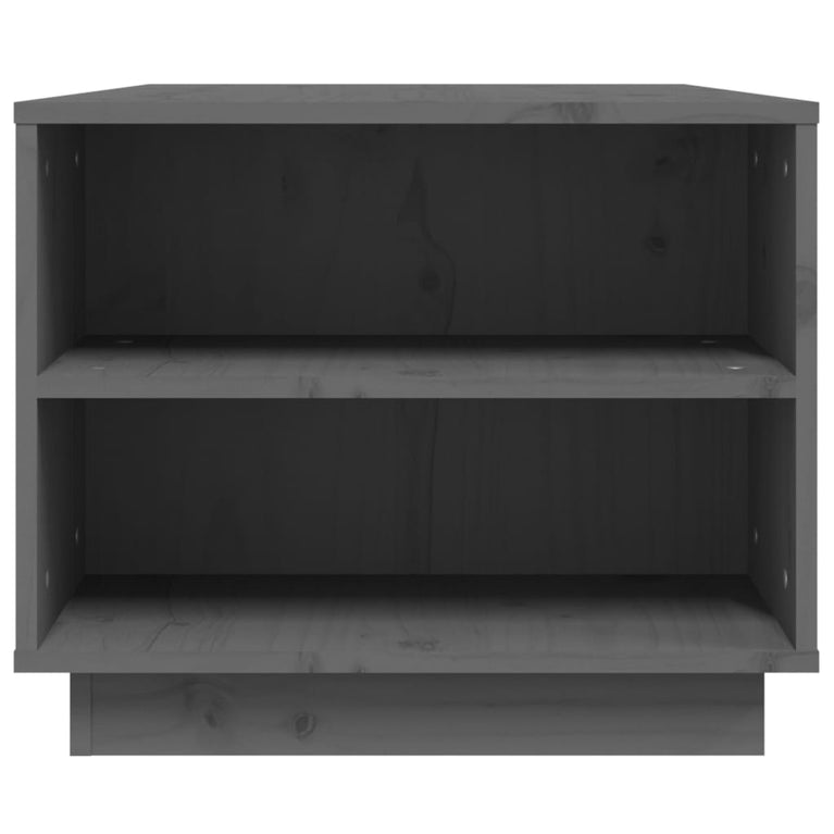 Salontafel 90x49x40,5 cm massief grenenhout grijs MeubelReus