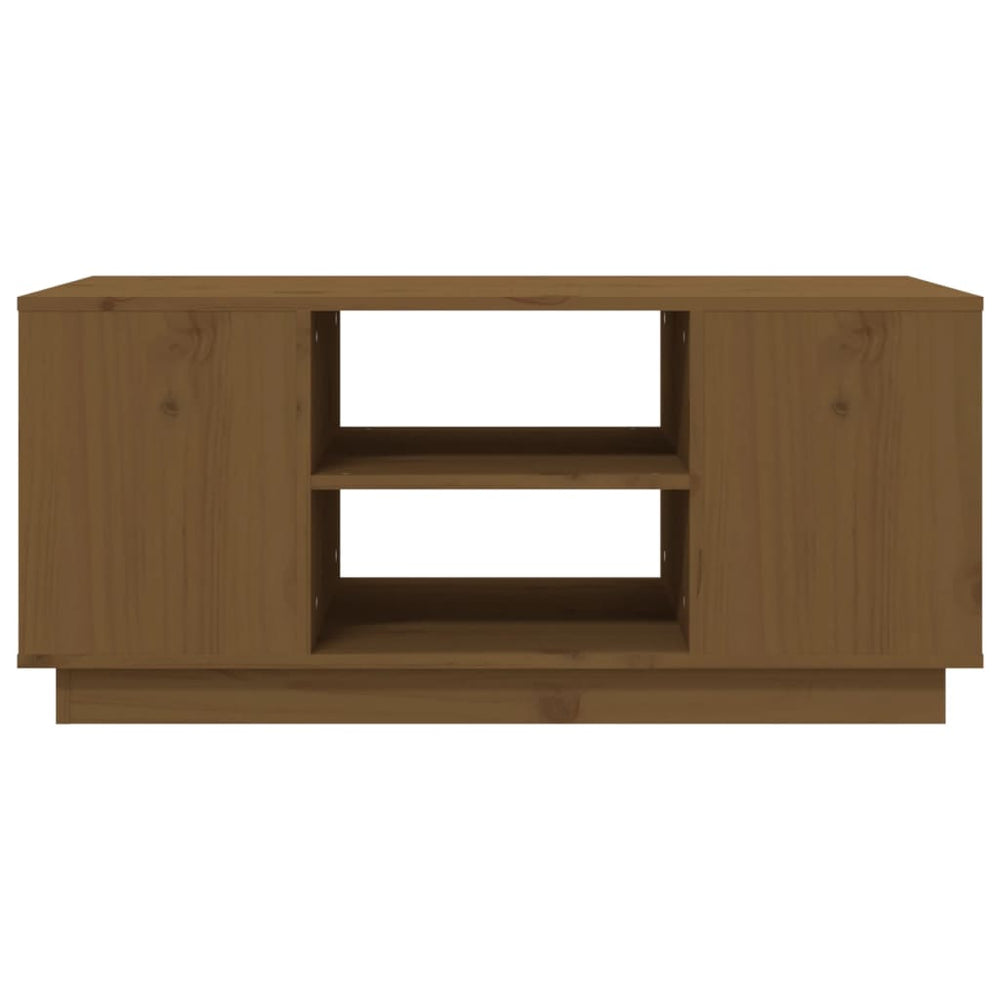 Salontafel 90x49x40,5 cm massief grenenhout honingbruin MeubelReus