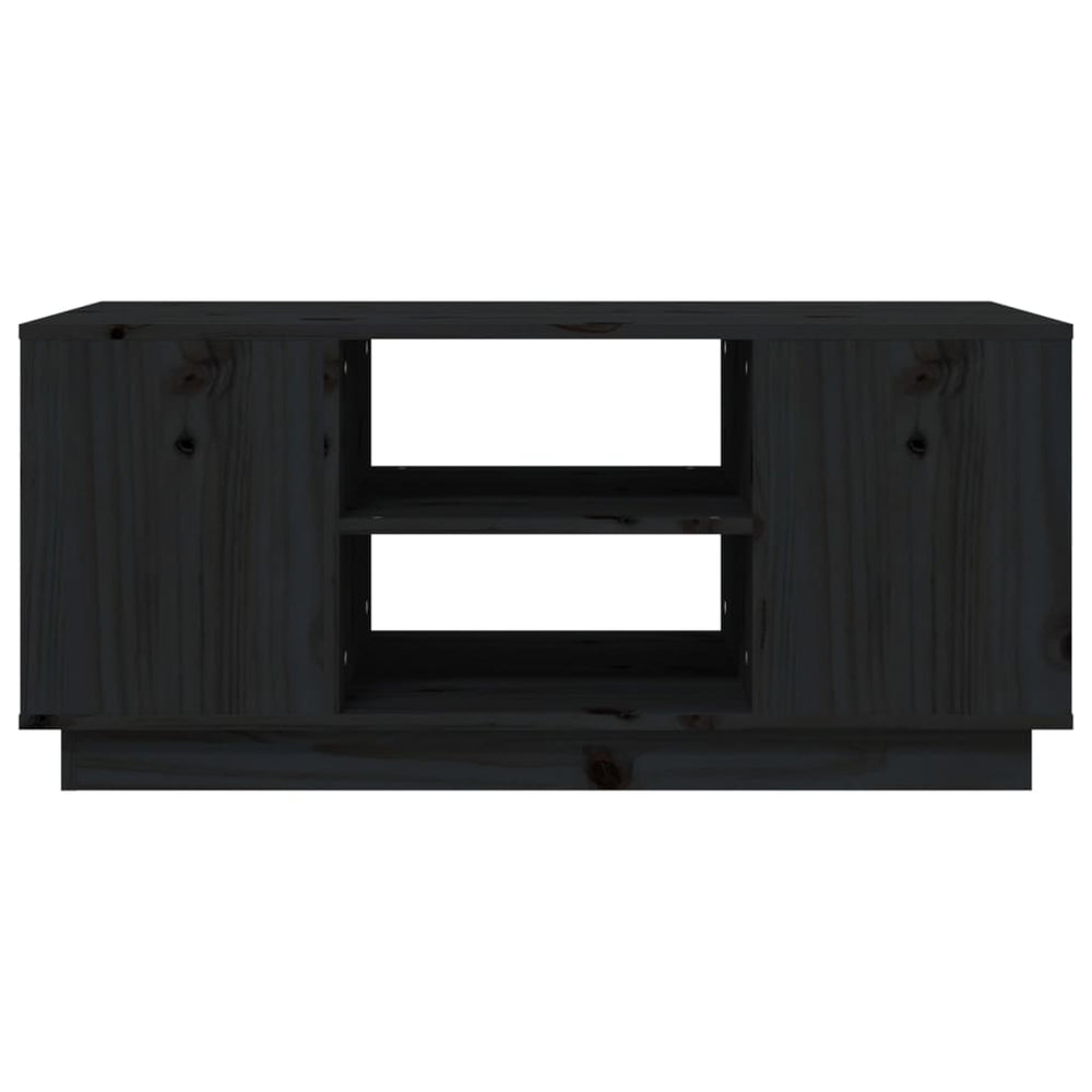 Salontafel 90x49x40,5 cm massief grenenhout zwart MeubelReus