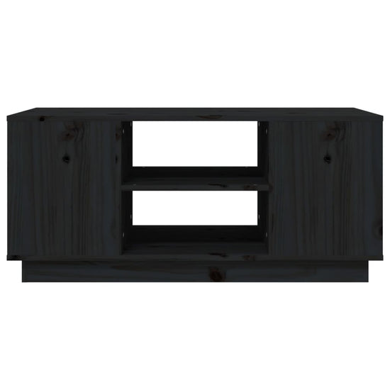 Salontafel 90x49x40,5 cm massief grenenhout zwart MeubelReus