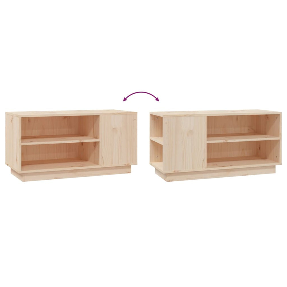 Tv-meubel 80x35x40,5 cm massief grenenhout MeubelReus