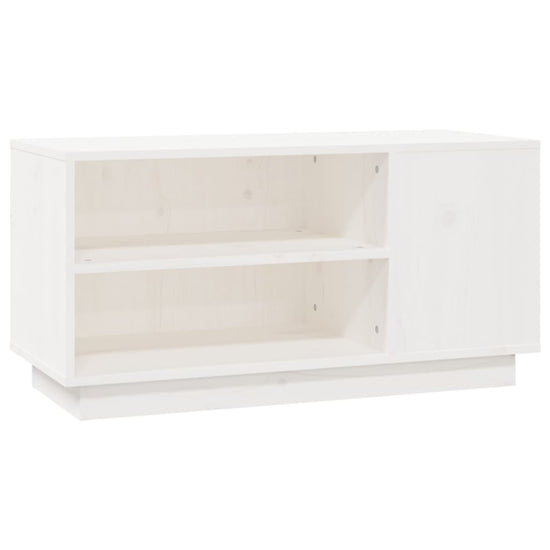 Tv-meubel 80x35x40,5 cm massief grenenhout wit MeubelReus
