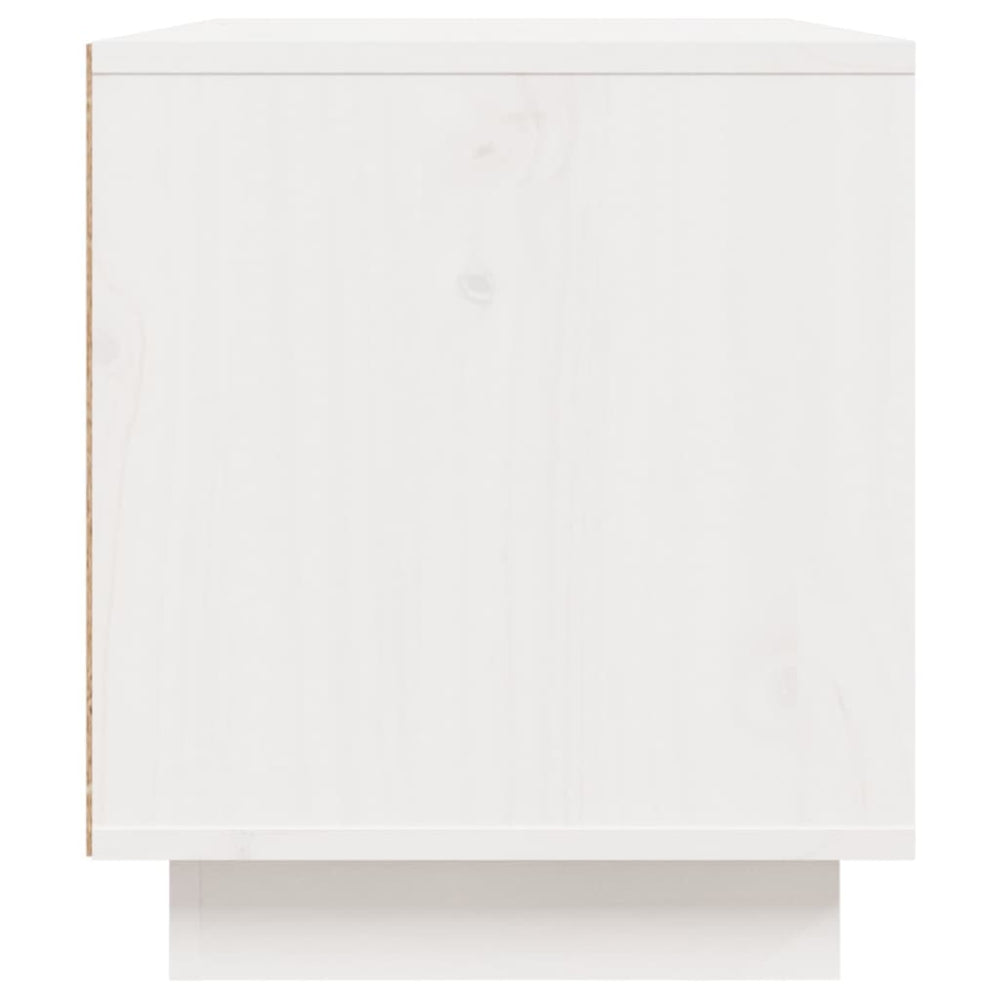 Tv-meubel 80x35x40,5 cm massief grenenhout wit MeubelReus