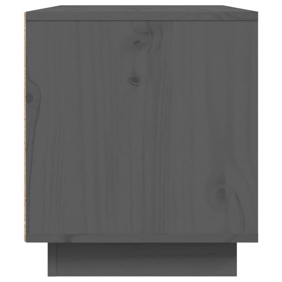 Tv-meubel 80x35x40,5 cm massief grenenhout grijs MeubelReus