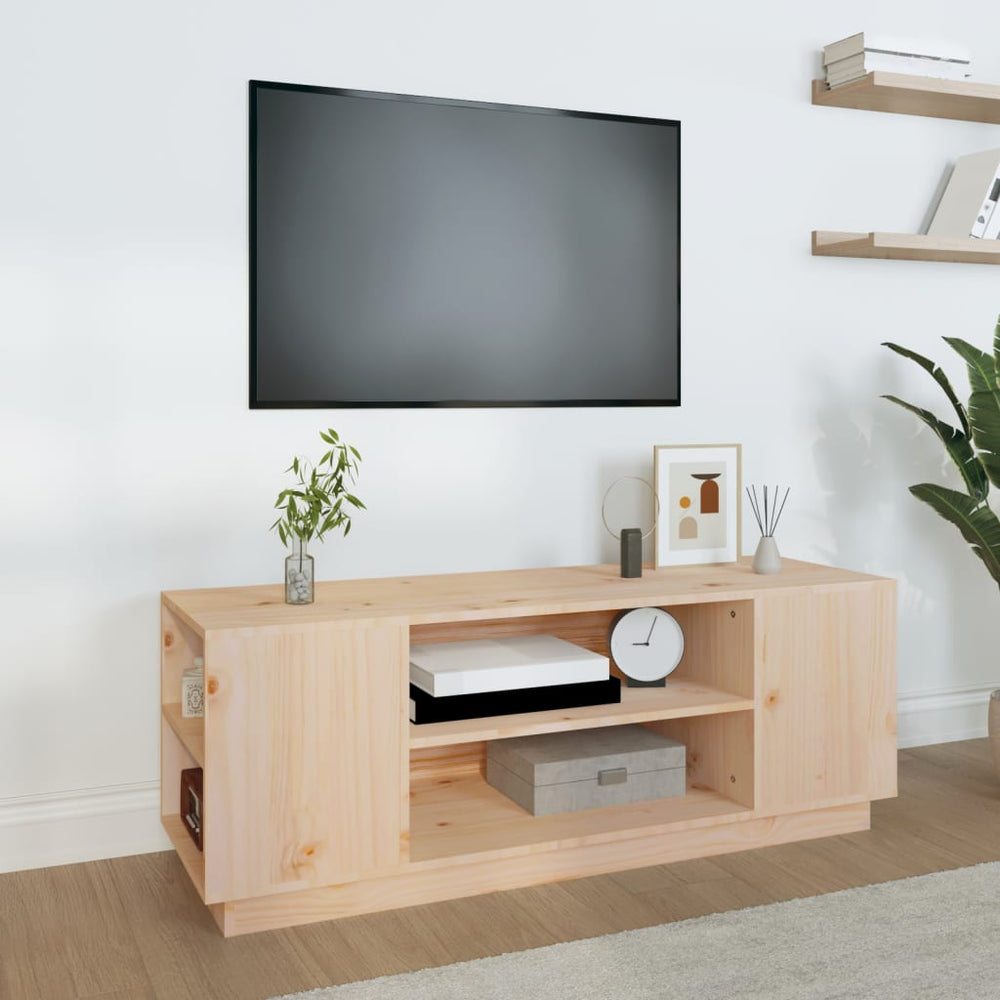 Tv-meubel 110x35x40,5 cm massief grenenhout MeubelReus