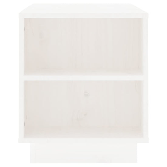 Tv-meubel 110x35x40,5 cm massief grenenhout wit MeubelReus
