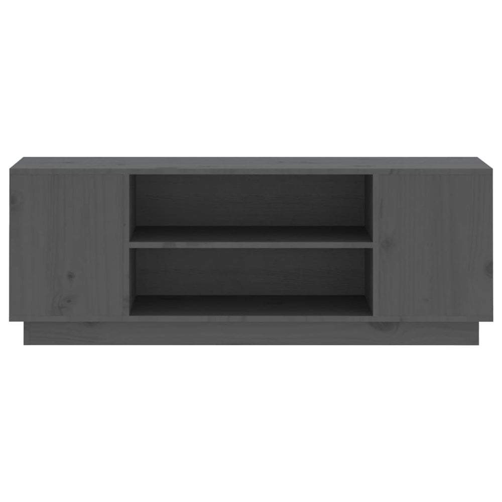 Tv-meubel 110x35x40,5 cm massief grenenhout grijs MeubelReus