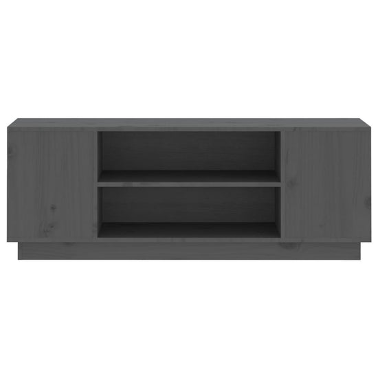 Tv-meubel 110x35x40,5 cm massief grenenhout grijs MeubelReus
