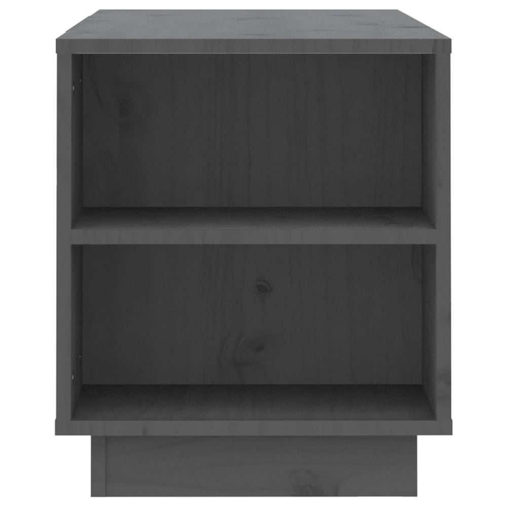 Tv-meubel 110x35x40,5 cm massief grenenhout grijs MeubelReus