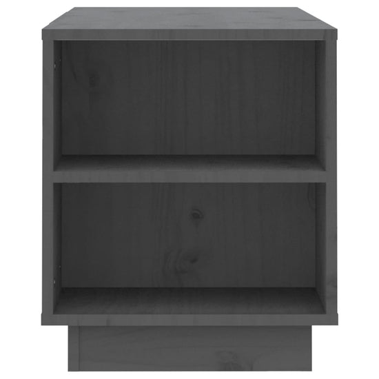 Tv-meubel 110x35x40,5 cm massief grenenhout grijs MeubelReus
