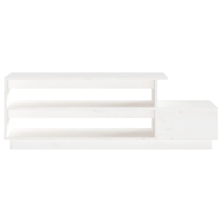 Salontafel 120x50x40,5 cm massief grenenhout wit MeubelReus