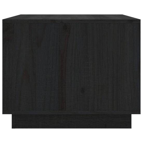 Salontafel 80x50x40 cm massief grenenhout zwart MeubelReus