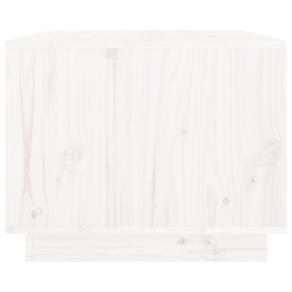 Salontafel 80x50x40 cm massief grenenhout wit MeubelReus