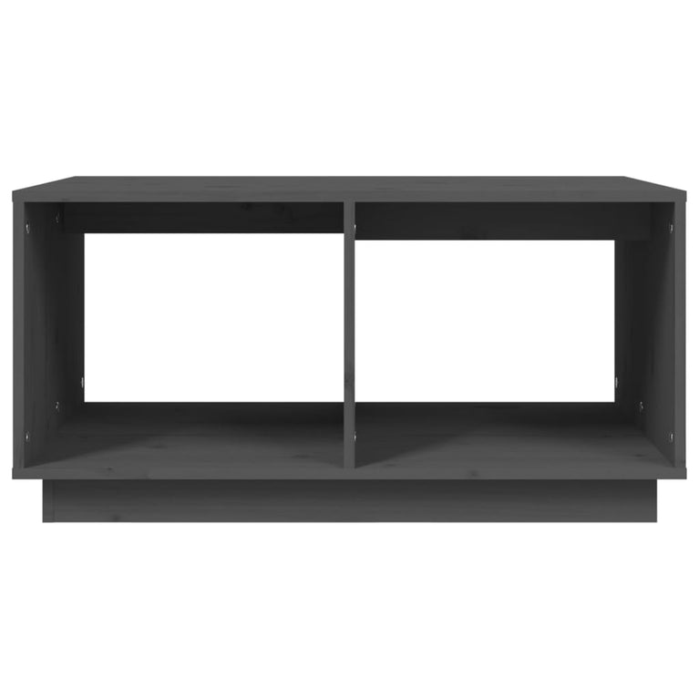 Salontafel 80x50x40 cm massief grenenhout grijs MeubelReus