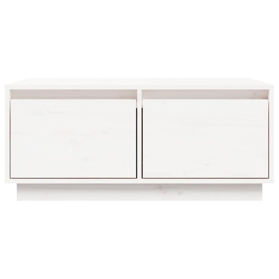 Salontafel 80x50x35 cm massief grenenhout wit MeubelReus