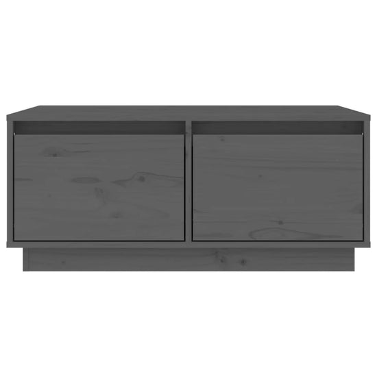 Salontafel 80x50x35 cm massief grenenhout grijs MeubelReus