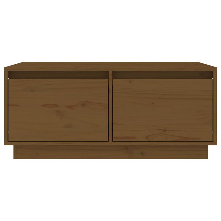 Salontafel 80x50x35 cm massief grenenhout honingbruin MeubelReus