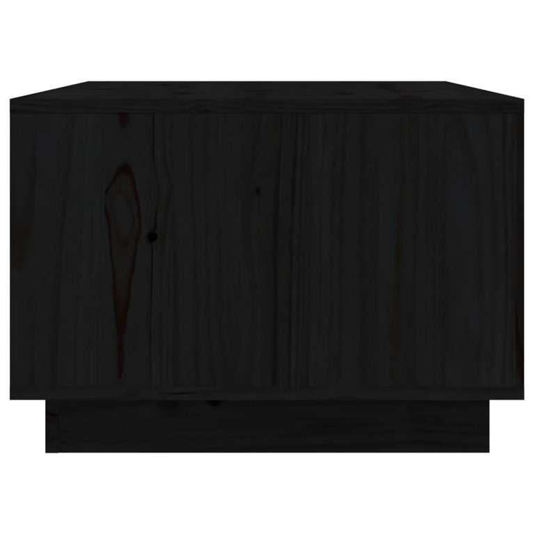 Salontafel 80x50x35 cm massief grenenhout zwart MeubelReus