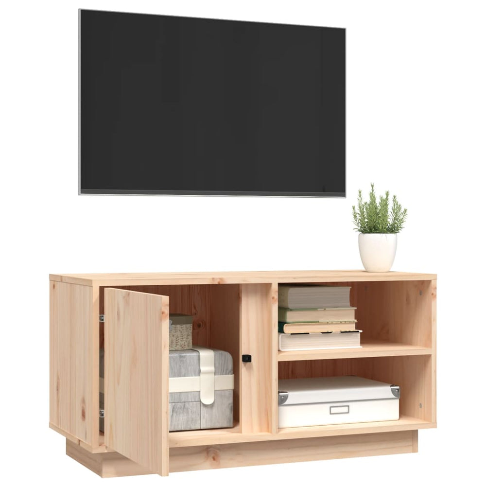 Tv-meubel 80x35x40,5 cm massief grenenhout MeubelReus