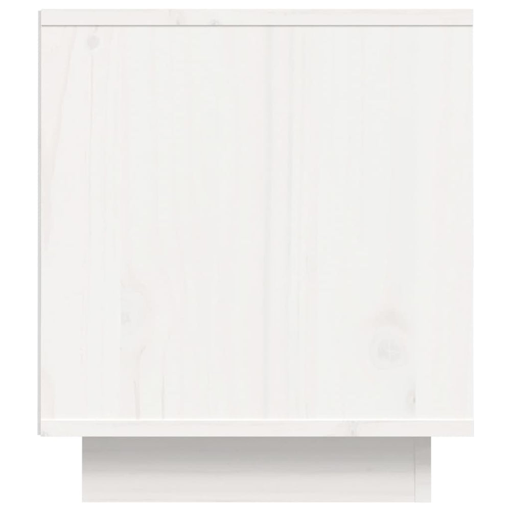 Tv-meubel 80x35x40,5 cm massief grenenhout wit MeubelReus