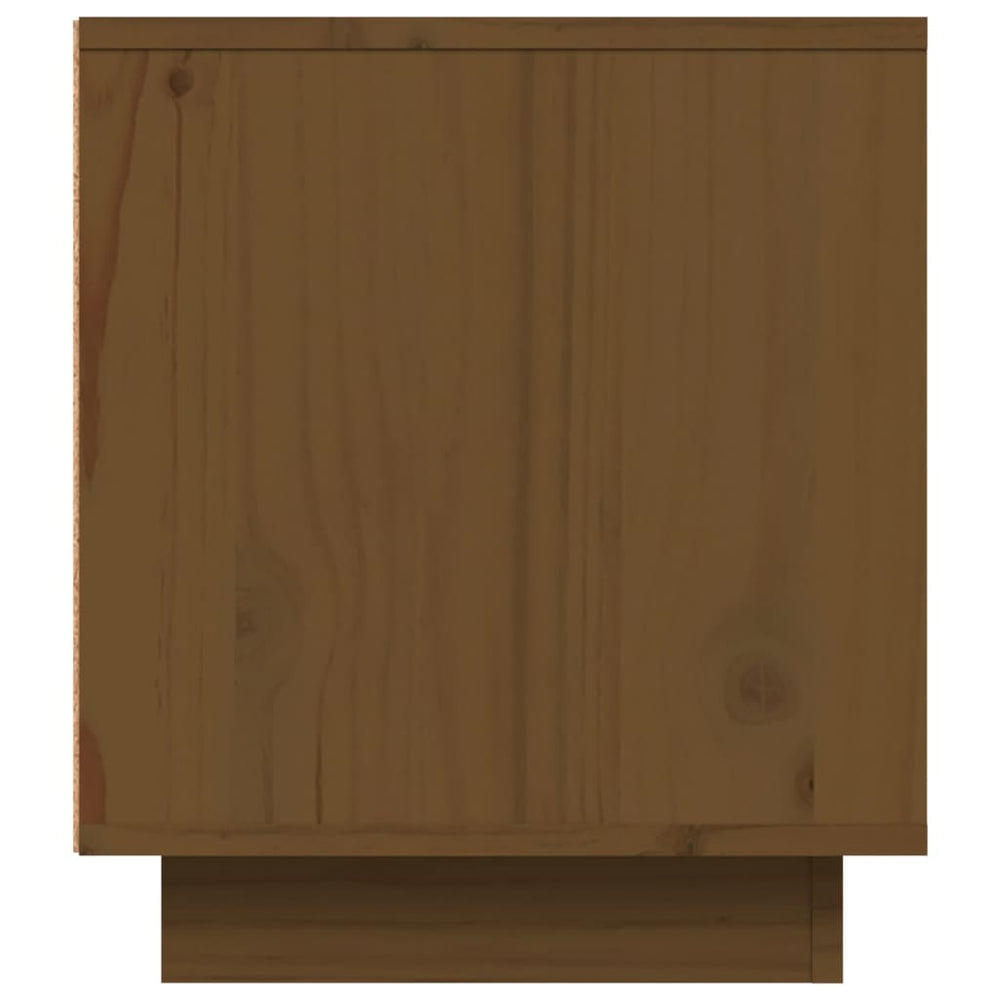 Tv-meubel 80x35x40,5 cm massief grenenhout honingbruin MeubelReus