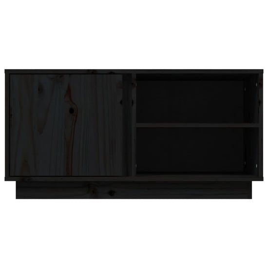 Tv-meubel 80x35x40,5 cm massief grenenhout zwart MeubelReus