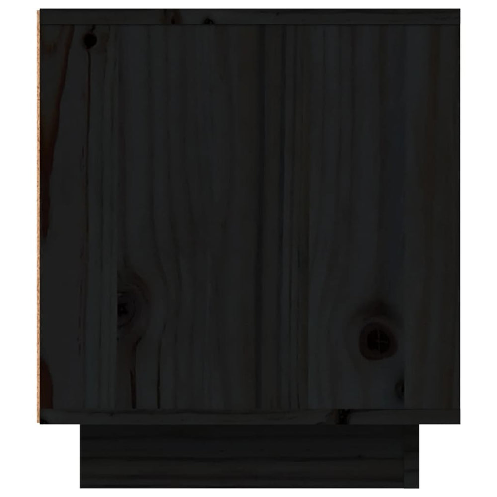 Tv-meubel 80x35x40,5 cm massief grenenhout zwart MeubelReus