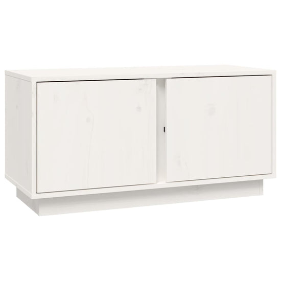 Tv-meubel 80x35x40,5 cm massief grenenhout wit MeubelReus
