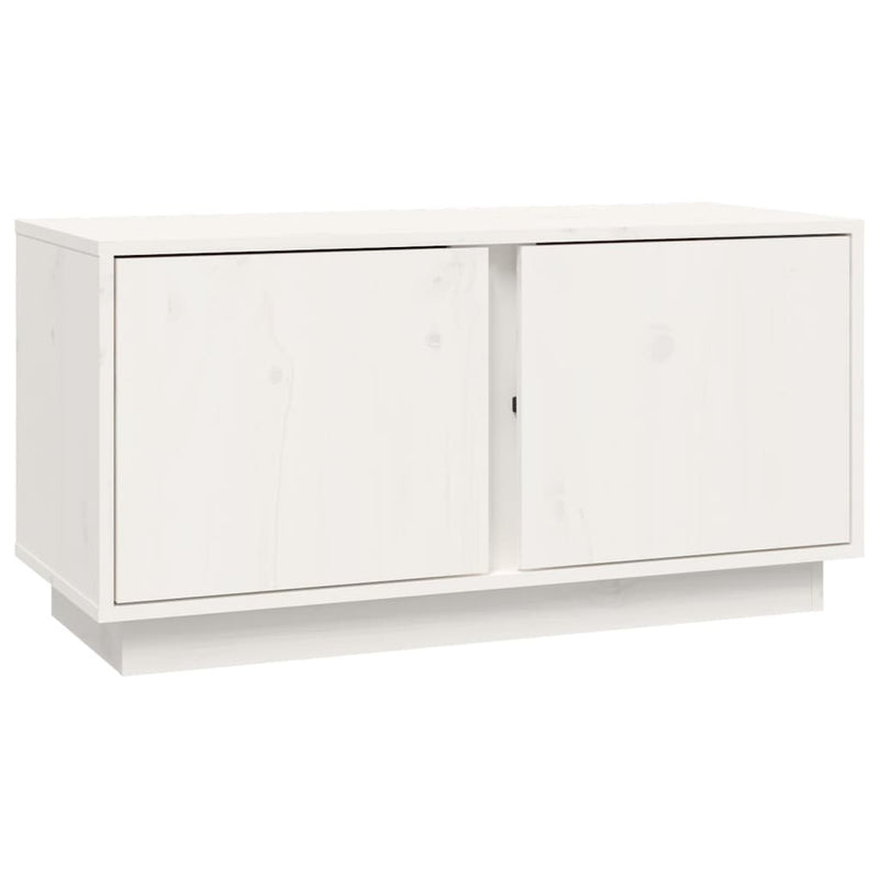 Tv-meubel 80x35x40,5 cm massief grenenhout wit MeubelReus