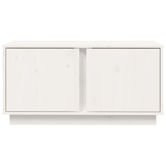 Tv-meubel 80x35x40,5 cm massief grenenhout wit MeubelReus