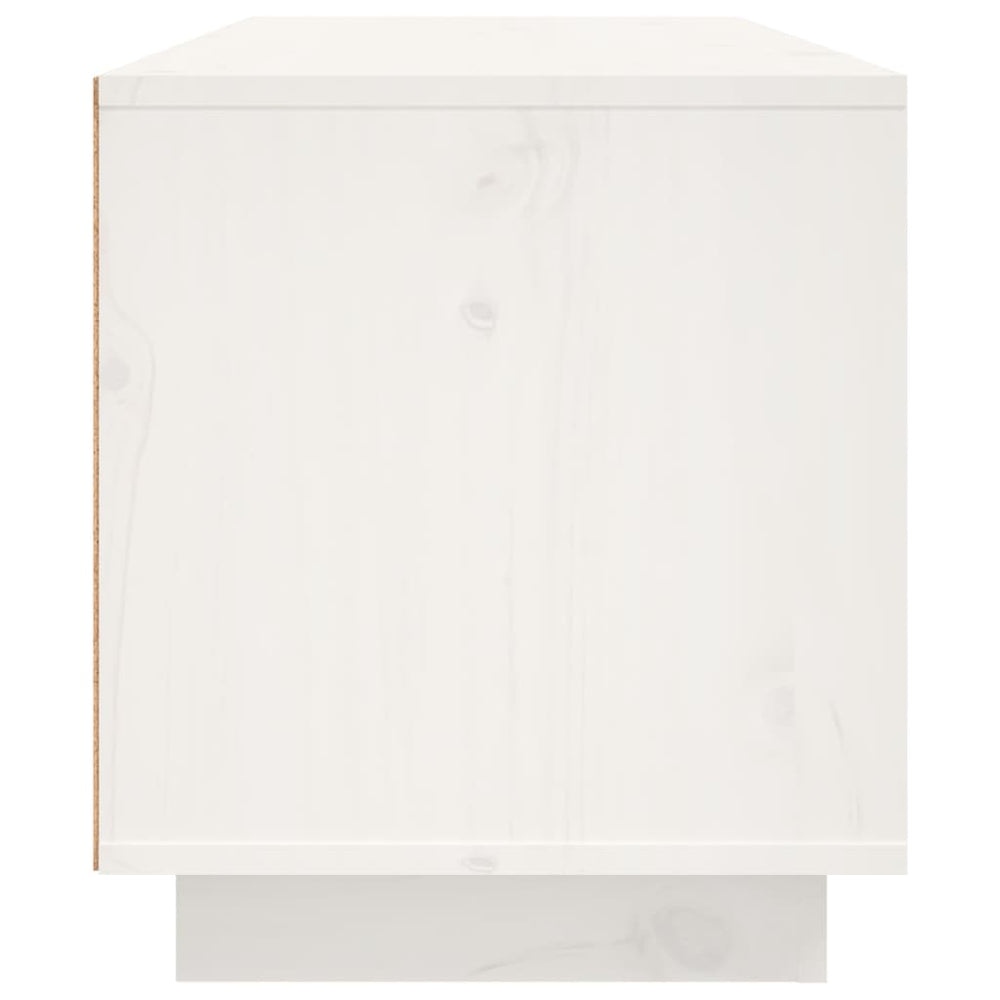Tv-meubel 80x35x40,5 cm massief grenenhout wit MeubelReus