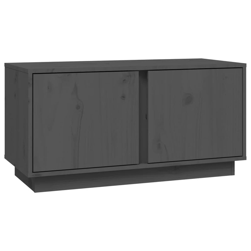 Tv-meubel 80x35x40,5 cm massief grenenhout grijs MeubelReus
