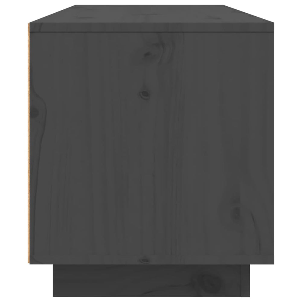 Tv-meubel 80x35x40,5 cm massief grenenhout grijs MeubelReus