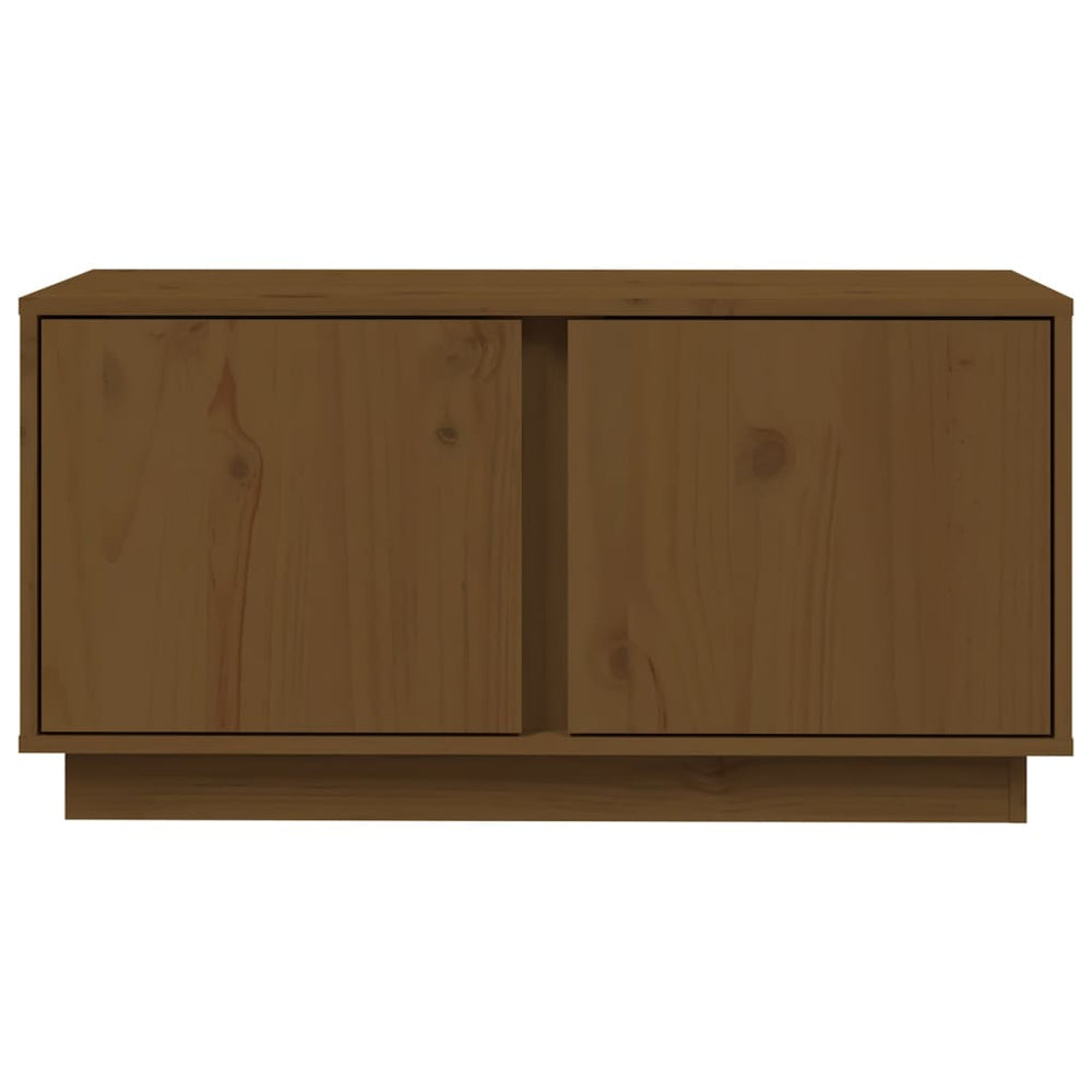 Tv-meubel 80x35x40,5 cm massief grenenhout honingbruin MeubelReus