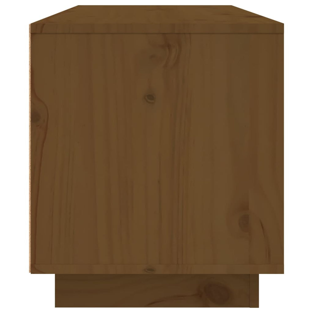 Tv-meubel 80x35x40,5 cm massief grenenhout honingbruin MeubelReus