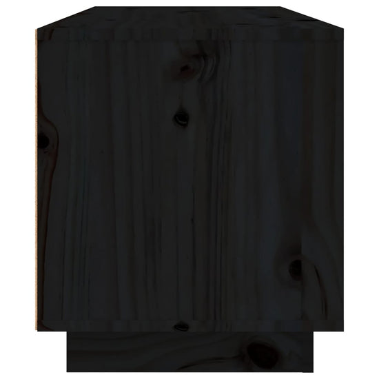 Tv-meubel 80x35x40,5 cm massief grenenhout zwart MeubelReus