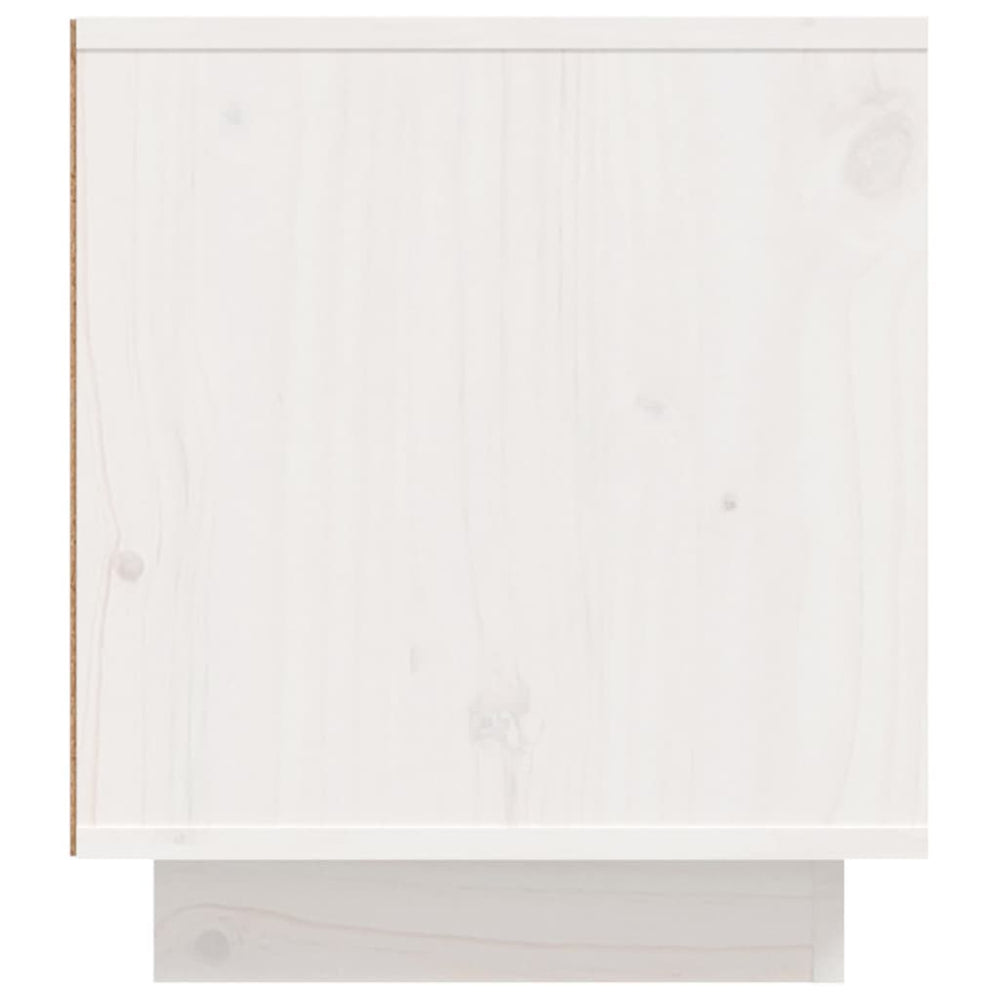 Tv-meubel 110x35x40,5 cm massief grenenhout wit MeubelReus
