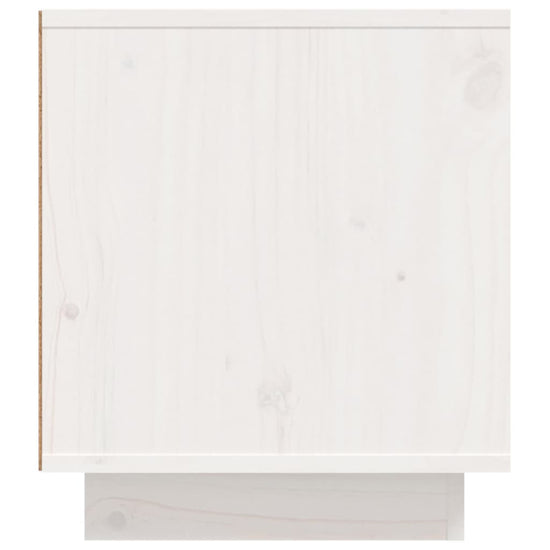 Tv-meubel 110x35x40,5 cm massief grenenhout wit MeubelReus