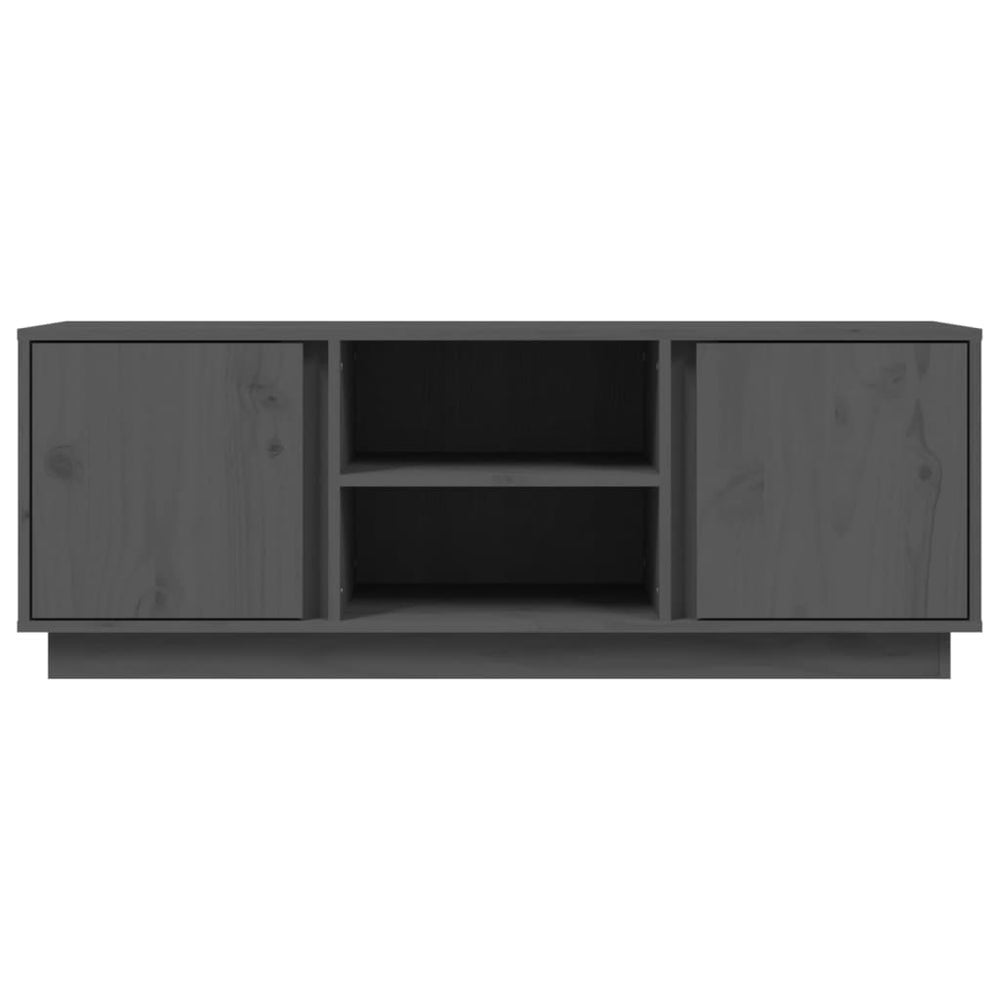 Tv-meubel 110x35x40,5 cm massief grenenhout grijs MeubelReus