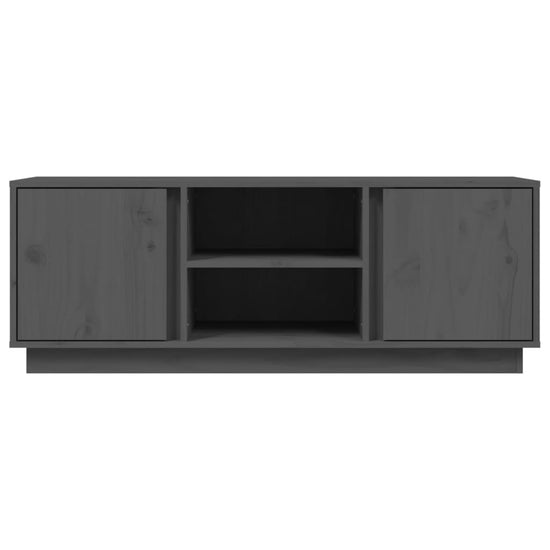 Tv-meubel 110x35x40,5 cm massief grenenhout grijs MeubelReus