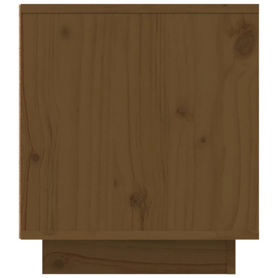 Tv-meubel 110x35x40,5 cm massief grenenhout honingbruin MeubelReus