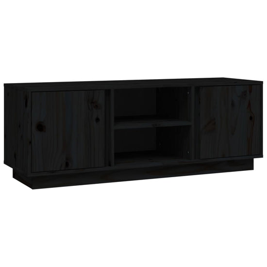 Tv-meubel 110x35x40,5 cm massief grenenhout zwart MeubelReus