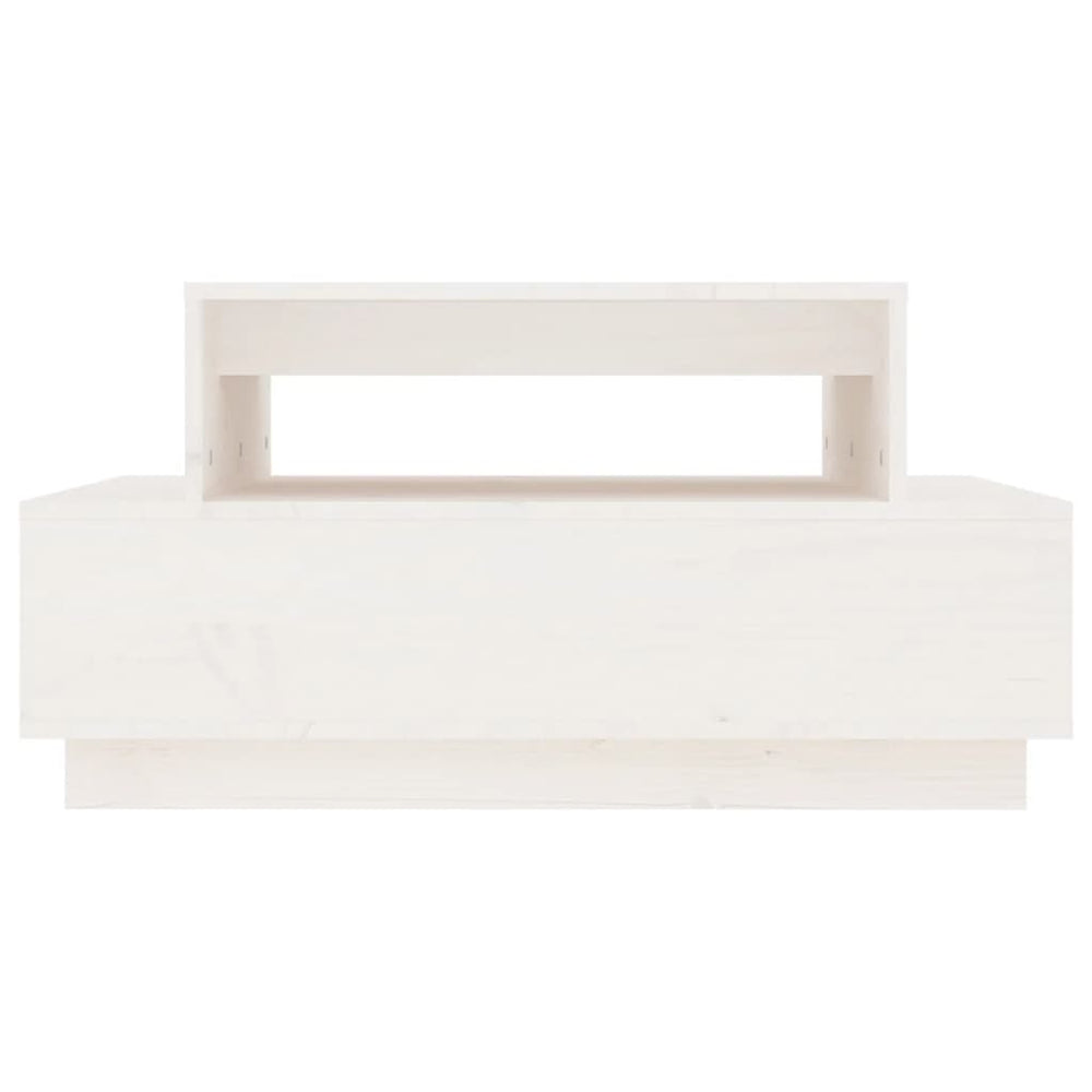 Salontafel 80x55x40,5 cm massief grenenhout wit MeubelReus