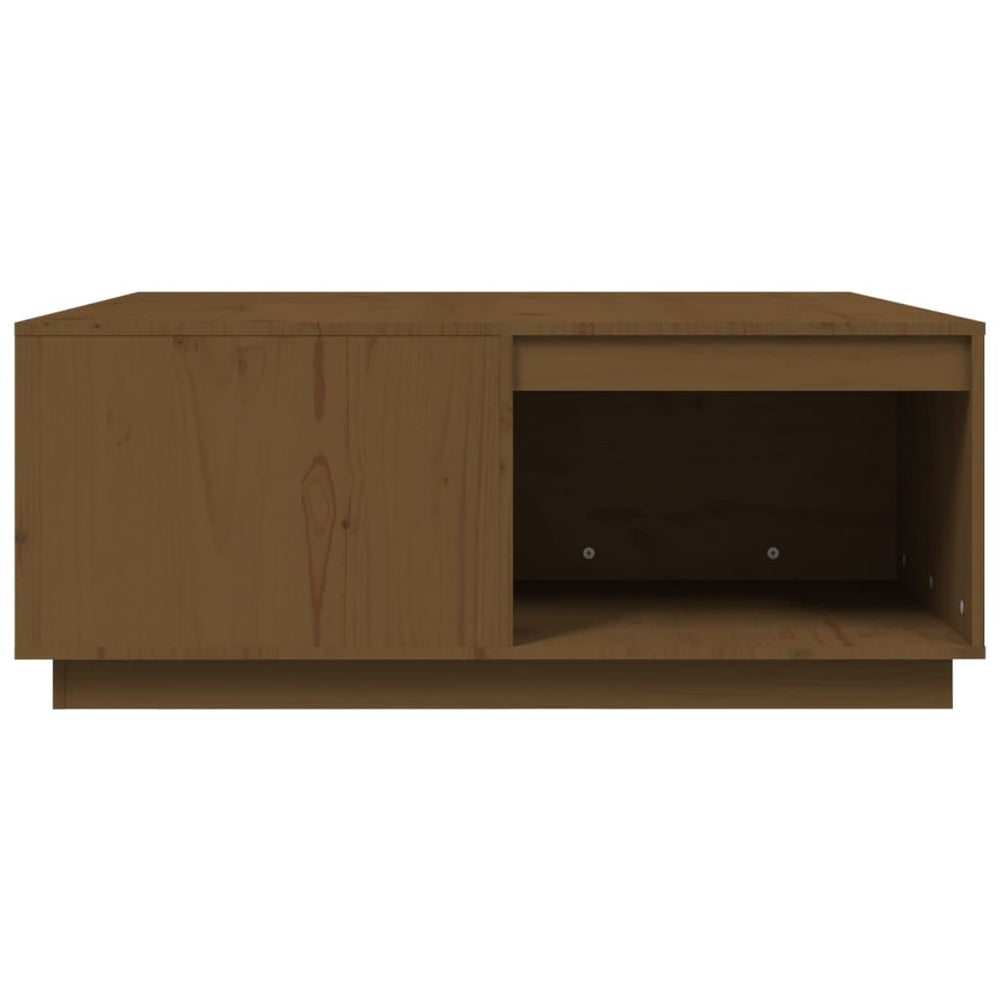 Salontafel 100x101x40,5 cm massief grenenhout honingbruin MeubelReus