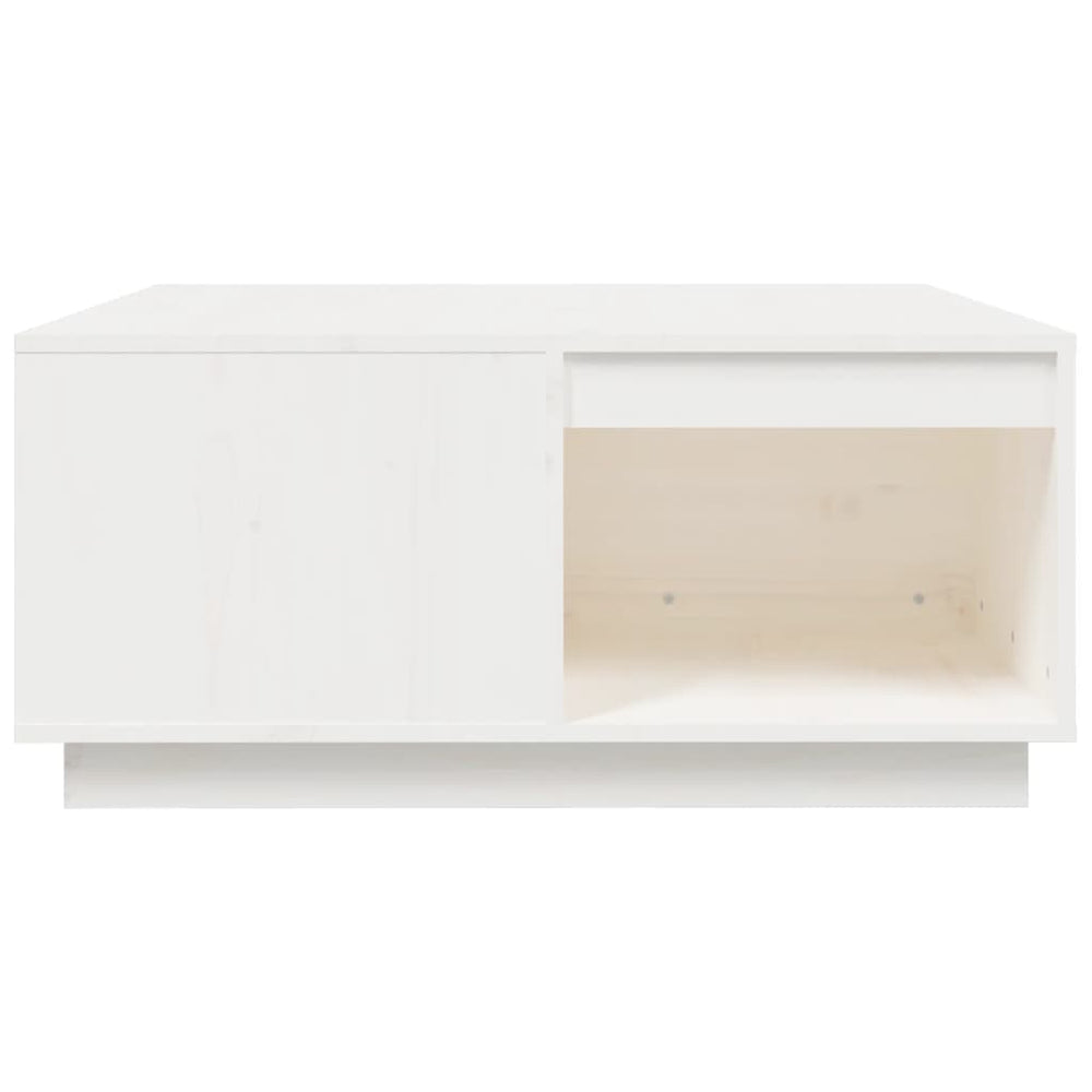 Salontafel 80x81x36,5 cm massief grenenhout wit MeubelReus