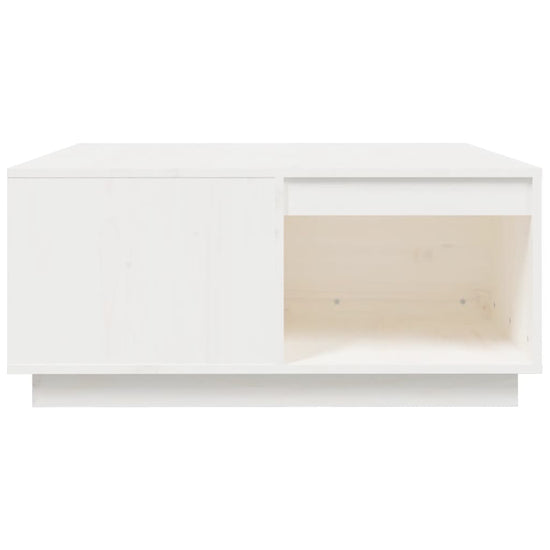 Salontafel 80x81x36,5 cm massief grenenhout wit MeubelReus