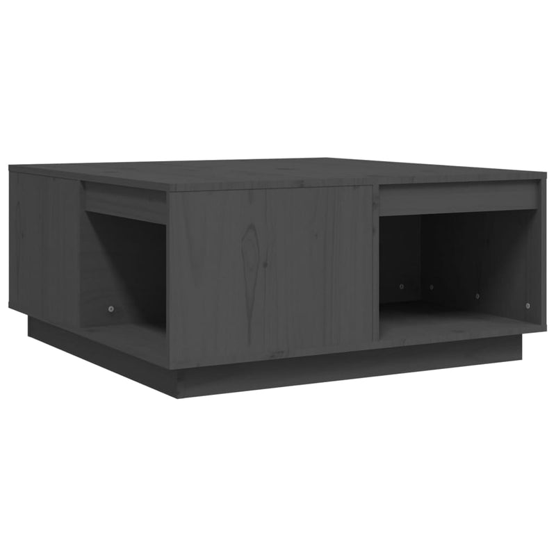 Salontafel 80x81x36,5 cm massief grenenhout grijs MeubelReus