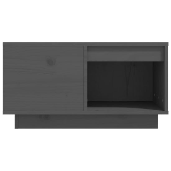 Salontafel 60x61x32,5 cm massief grenenhout grijs MeubelReus