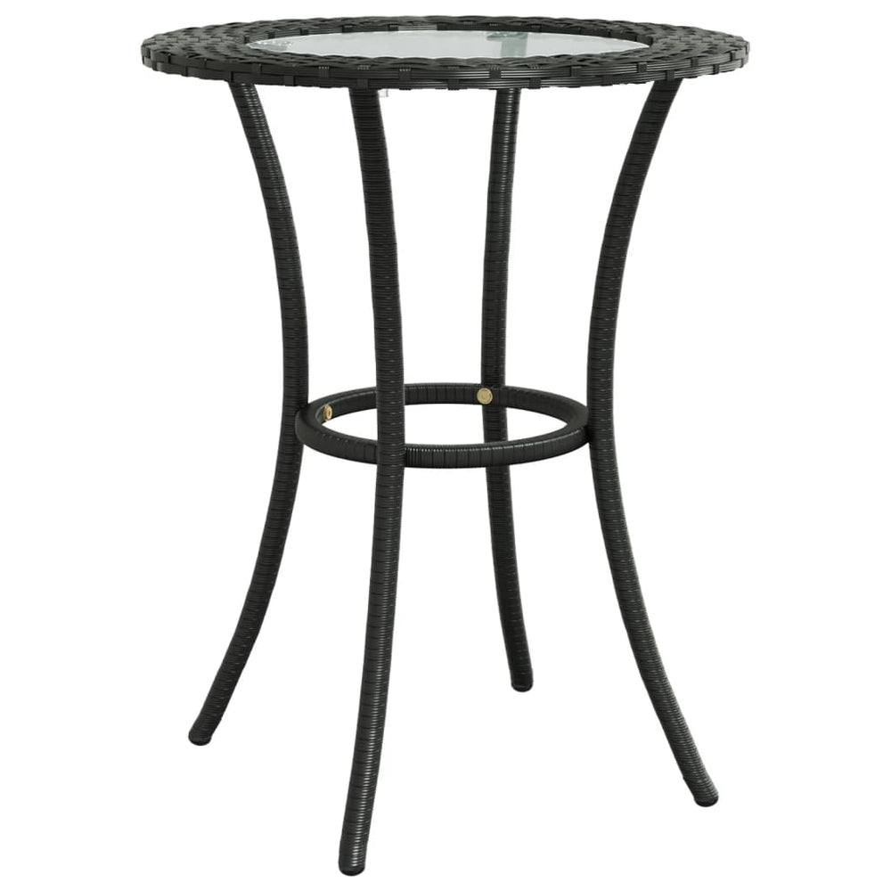 2-delige Loungeset met kussens L-vormig poly rattan zwart MeubelReus